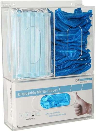 3 in 1 Gloves, Face Mask, & Hairnet Dispenser